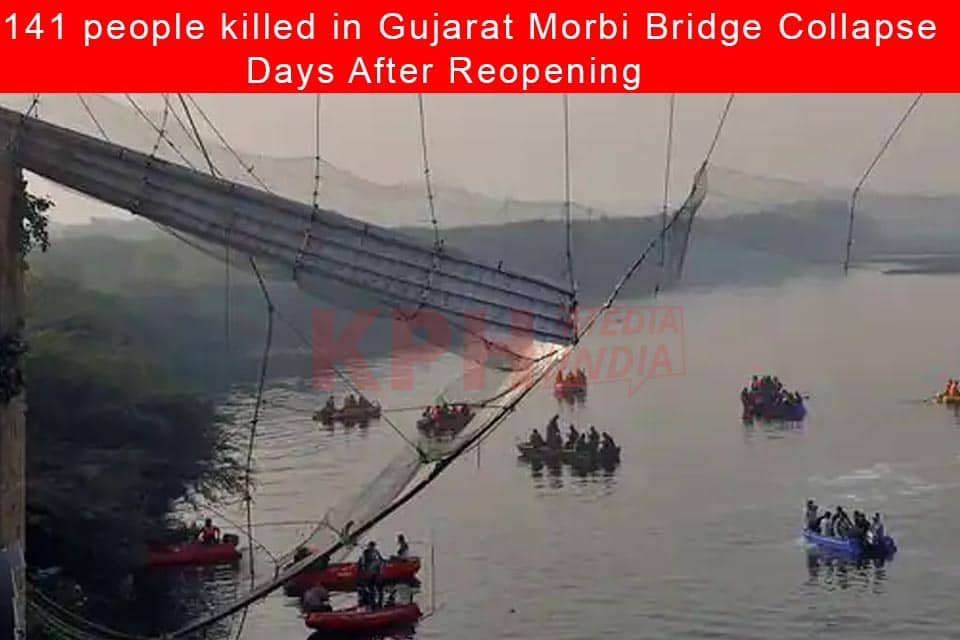 141 people killed in Gujarat Morbi Bridge Collapse, days after reopening